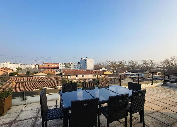 Rooftop 3 Chambres, Terrasse, Garage